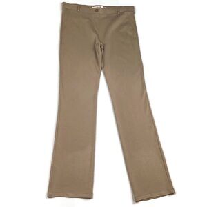 Betabrand Dress Pant Yoga Pants Straight Leg Tan XL Long